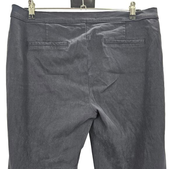 Lila Ryan Womans size 12 Jase Slim Straight Pedal Pusher Cropped Navy Pants NWOT - Picture 5 of 9